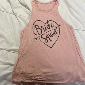 Bride Squad flowy tank